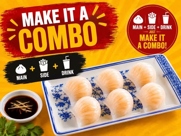 Crystal Shrimp Dumplings Combo  / 虾饺套餐